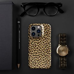 leopard skin animal print seamless pattern snap case for iphone®