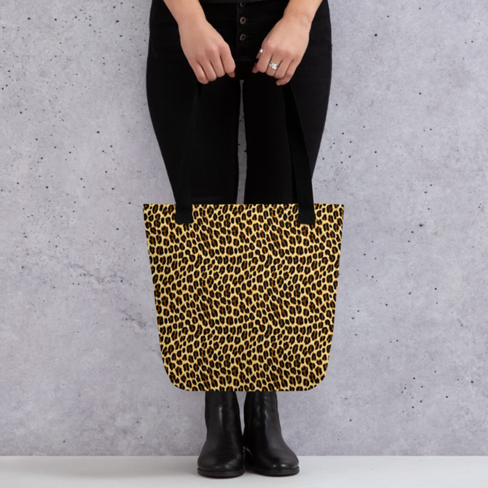 Leopard Skin Animal Print Seamless Pattern Tote bag