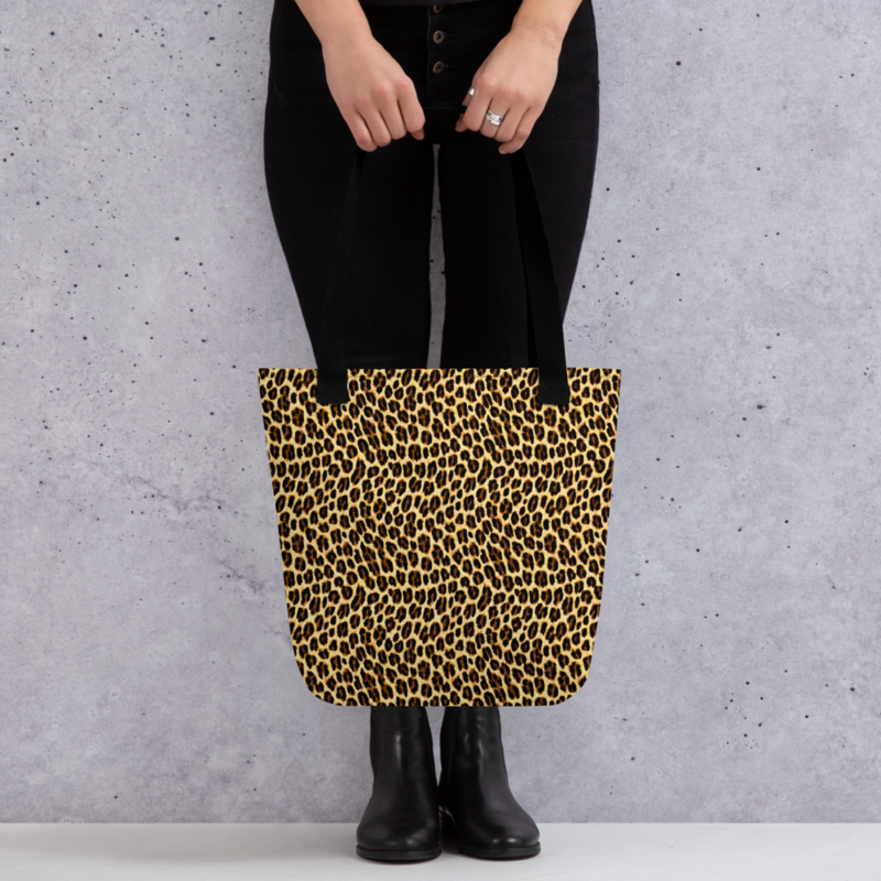 Leopard Skin Animal Print Seamless Pattern Tote bag