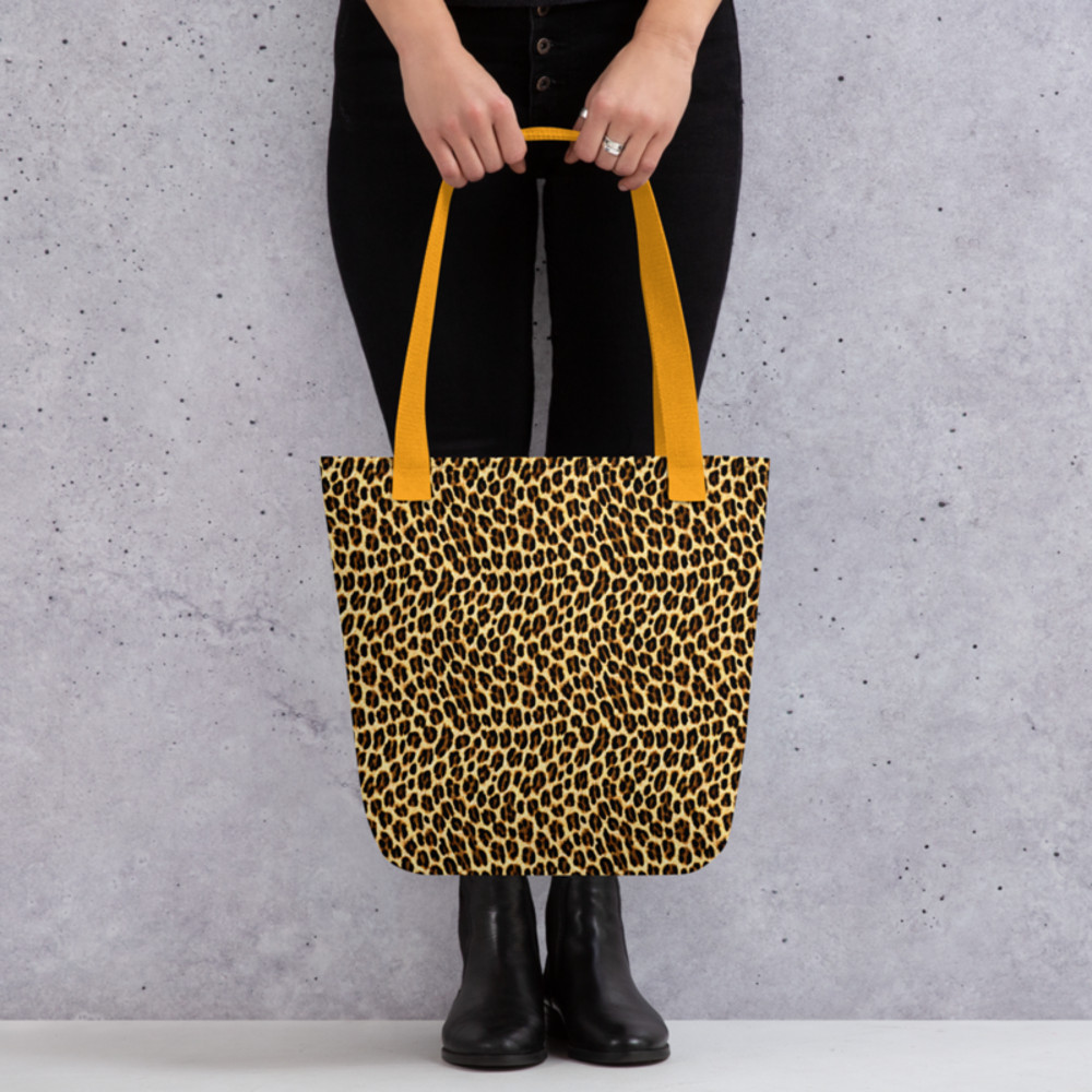 Leopard Skin Animal Print Seamless Pattern Tote bag