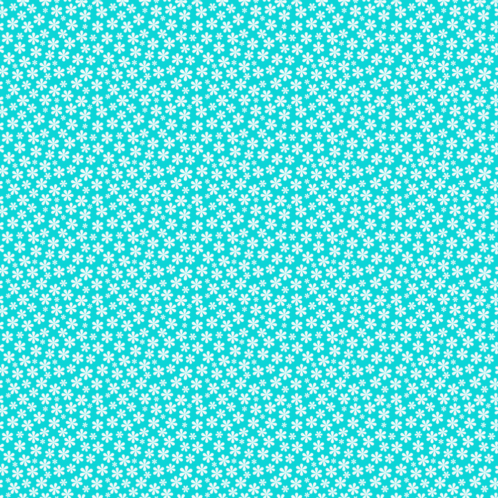 Simple White and Blue Floral Pattern Youth Rash Guard