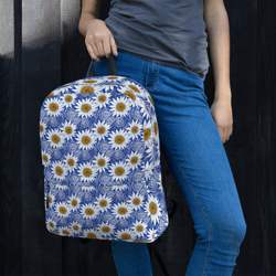 Daisy Flowers Floral Pattern Backpack