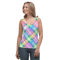 Pastel Rainbow Plaid Pattern Sublimation Cut & Sew Tank Top