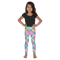 Pastel Rainbow Plaid Pattern Kid's Leggings