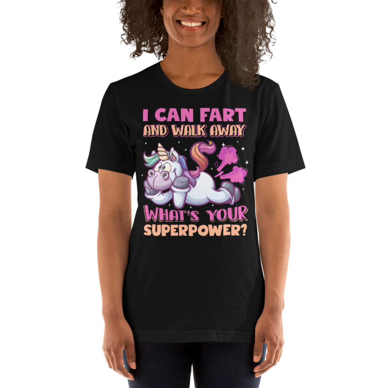 Funny Farting Unicorn Unisex t-shirt