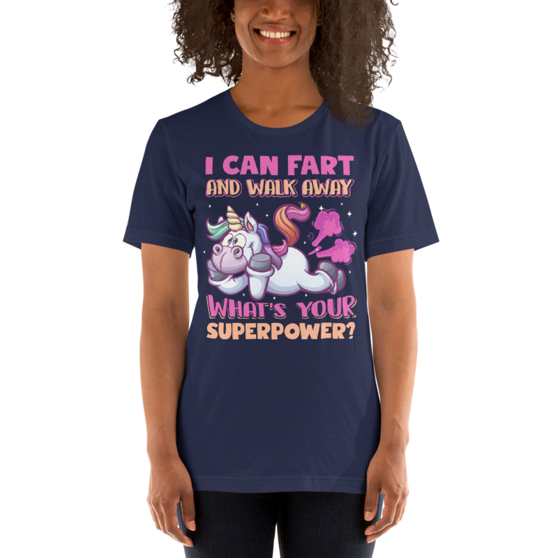 Funny Farting Unicorn Unisex t-shirt