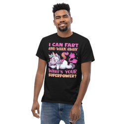funny farting unicorn men's classic tee