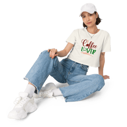 coffee lover women’s crop top