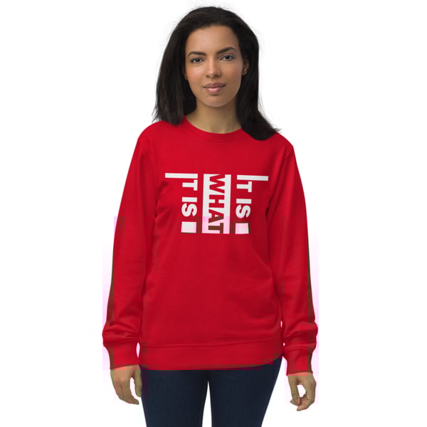 It Is What It Is Unisex organic sweatshirt
