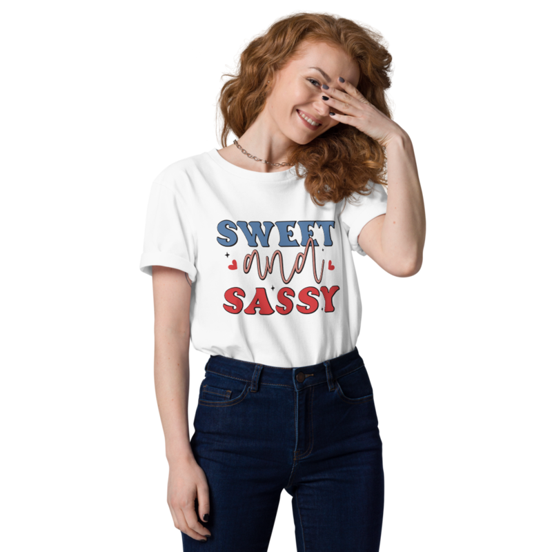 Sweet and Sassy Unisex organic cotton t-shirt