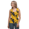 Yellow and Black Rose Flowers Seamless Pattern Sublimation Cut & Sew Tank Top