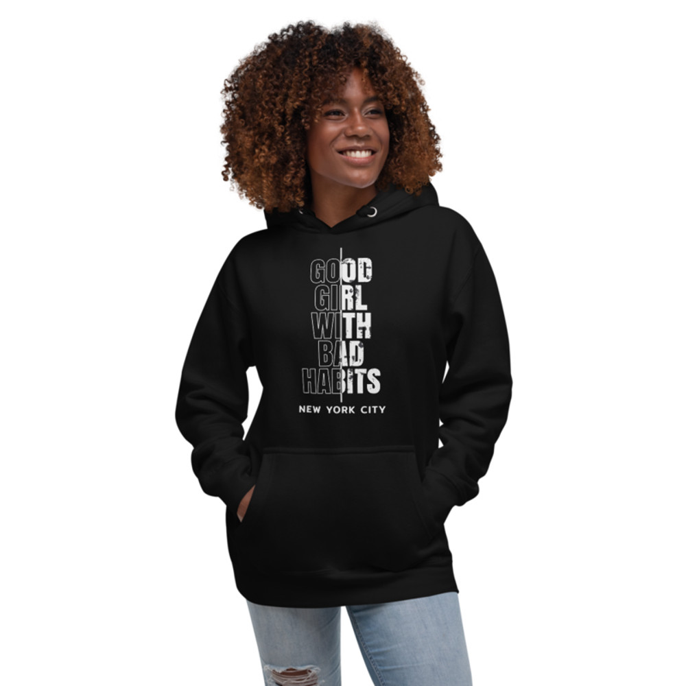 Good Girl with Bad Habits Unisex Hoodie