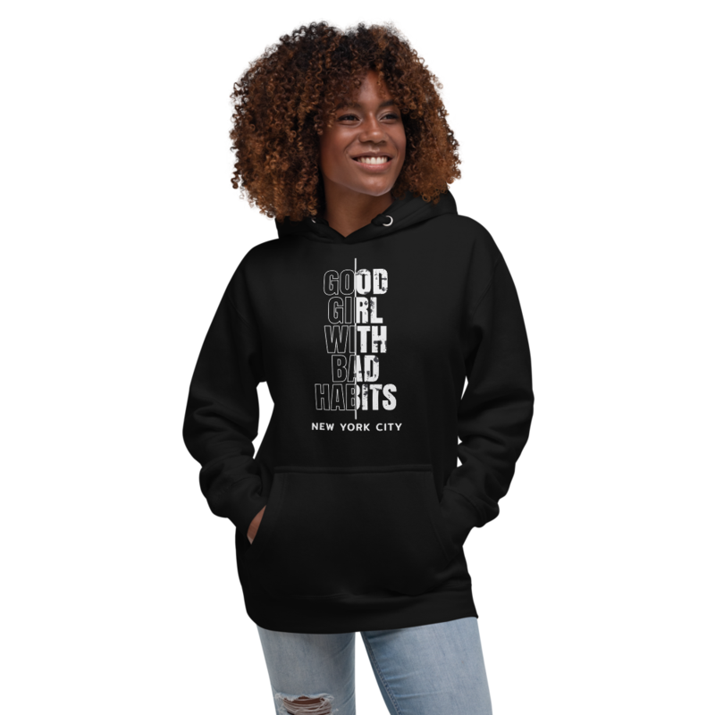 Good Girl with Bad Habits Unisex Hoodie
