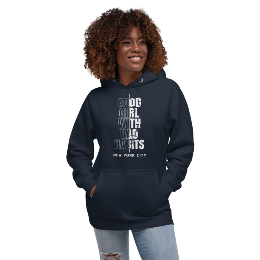 Good Girl with Bad Habits Unisex Hoodie