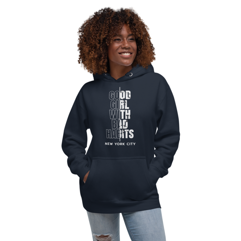Good Girl with Bad Habits Unisex Hoodie