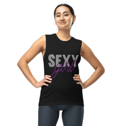 Sexy Girl Rhinestone Muscle Shirt