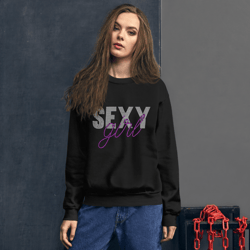 Sexy Girl Rhinestone Unisex Sweatshirt