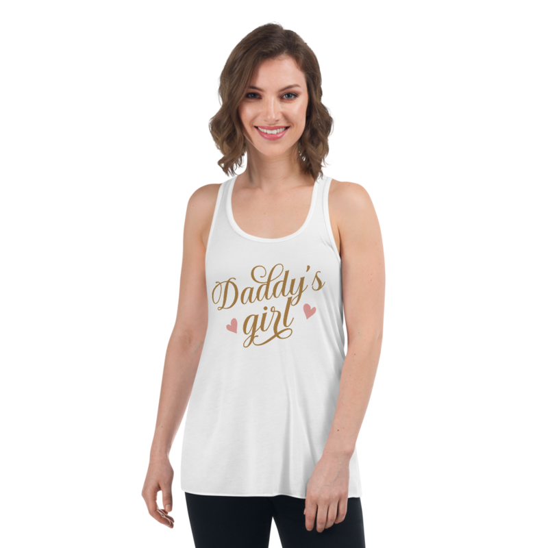 Daddys Girl Women's Flowy Racerback Tank