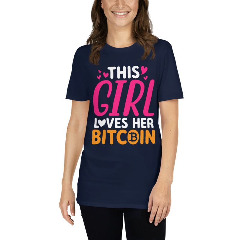 This Girl Loves Her Bitcoin Funny Short-Sleeve Unisex T-Shirt