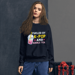 Fueled By K-Pop And Bubble Tea Anime Unisex Sweatshirt