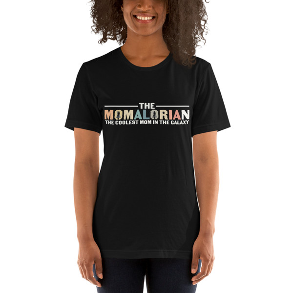 The Momalorian The Coolest Mom In The Galaxy Funny Unisex t-shirt