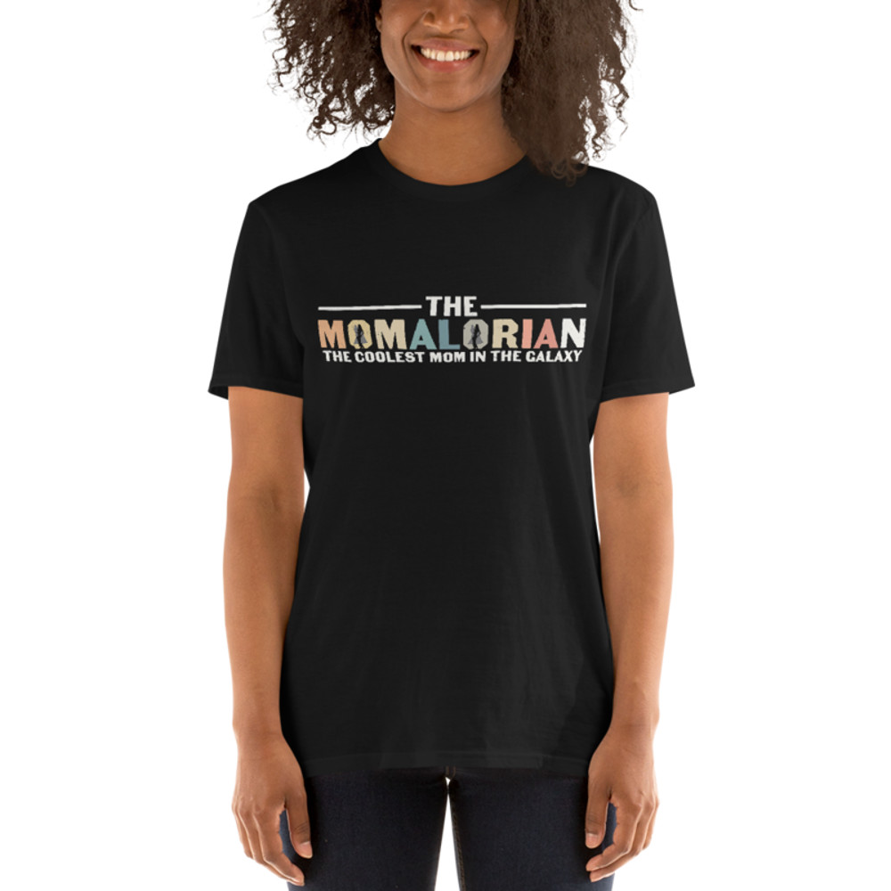 The Momalorian The Coolest Mom In The Galaxy Funny Short-Sleeve Unisex T-Shirt