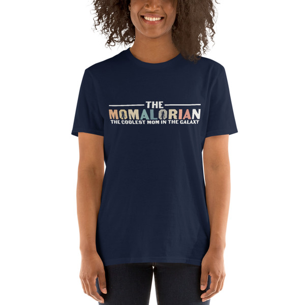 The Momalorian The Coolest Mom In The Galaxy Funny Short-Sleeve Unisex T-Shirt