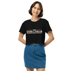 the momalorian the coolest mom in the galaxy funny women’s crop top