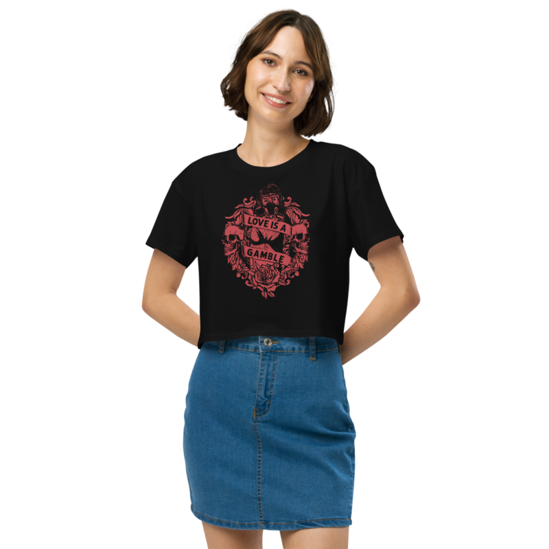 Love Is a Gamble Women’s crop top