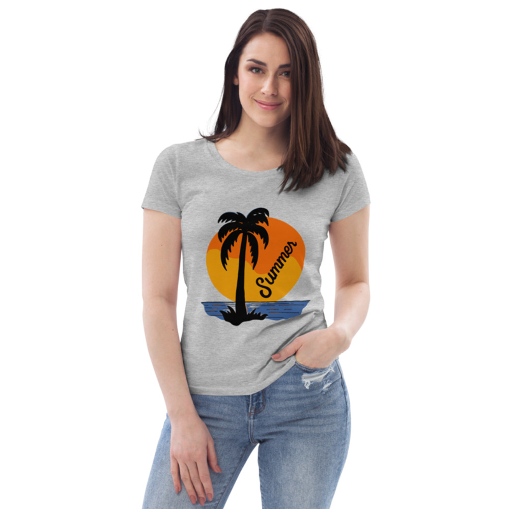 Women's fitted eco tee Summer , Travel,Vacation, Sea T shirt