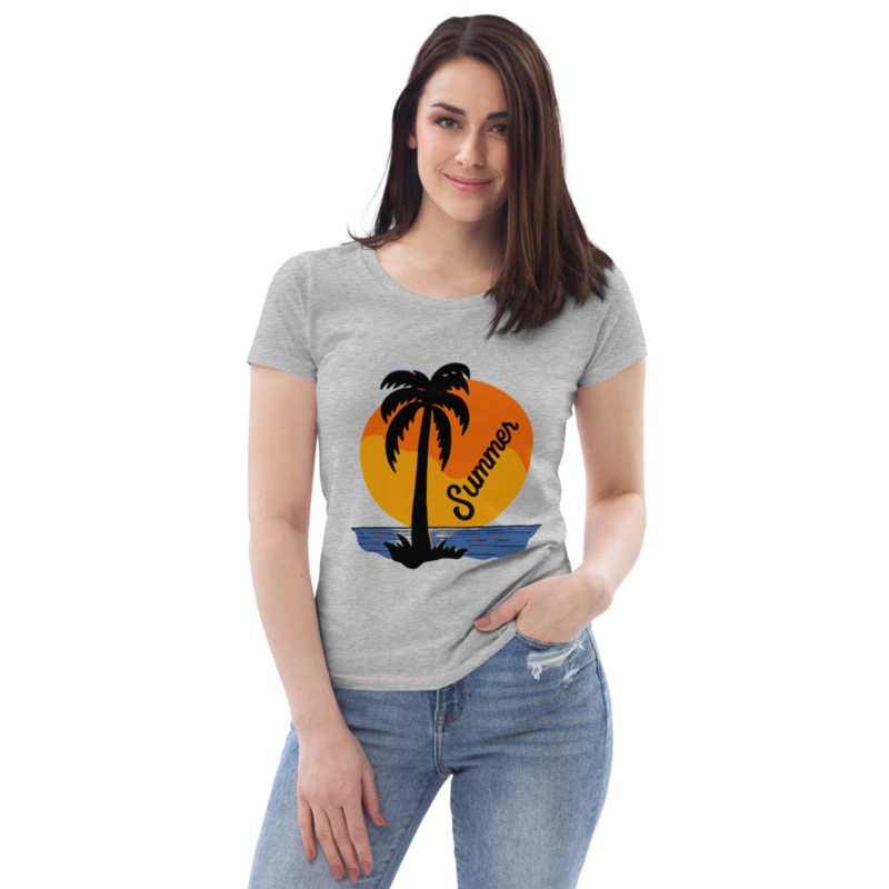 Women's fitted eco tee Summer , Travel,Vacation, Sea T shirt