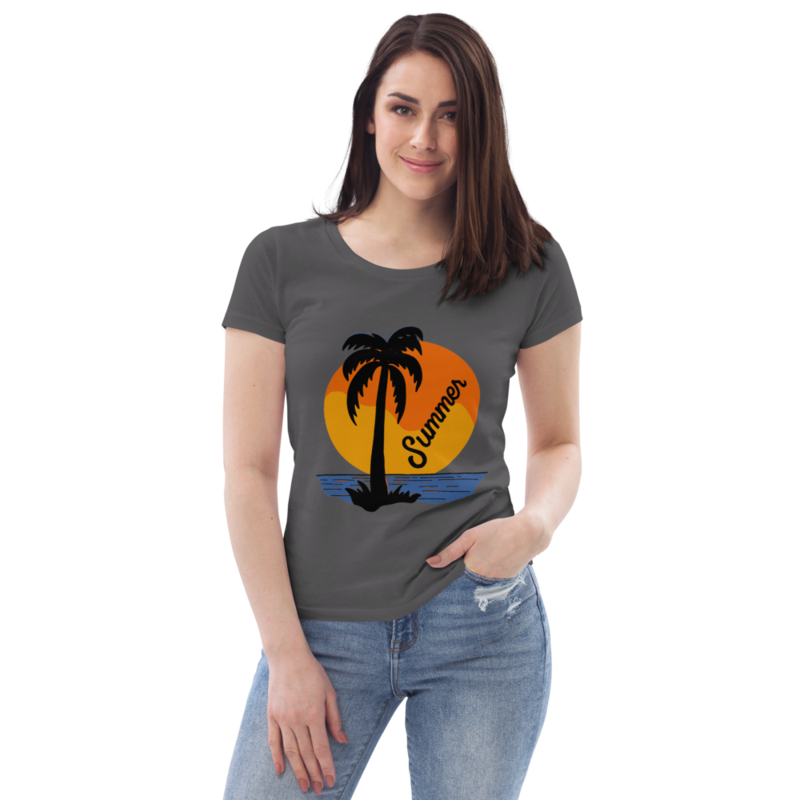 Women's fitted eco tee Summer , Travel,Vacation, Sea T shirt