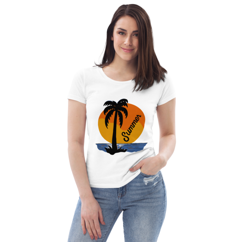 Women's fitted eco tee Summer , Travel,Vacation, Sea T shirt