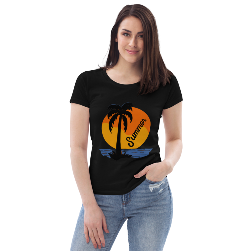 Women's fitted eco tee Summer , Travel,Vacation, Sea T shirt