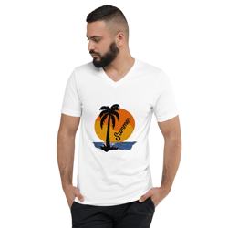 Unisex Short Sleeve V-Neck T-Shirt ,Summer,holiday,vacation,travel t shirt