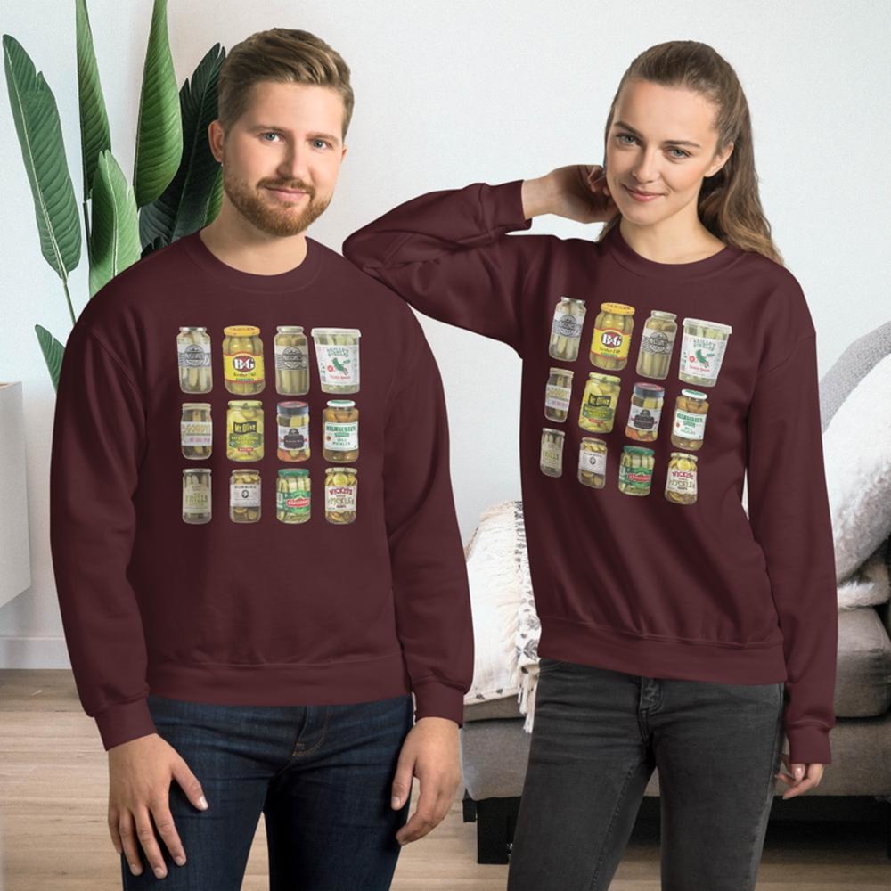 Tiktok Pickle Sweatshirt Best Pickles Jar Unisex Sweatshirt