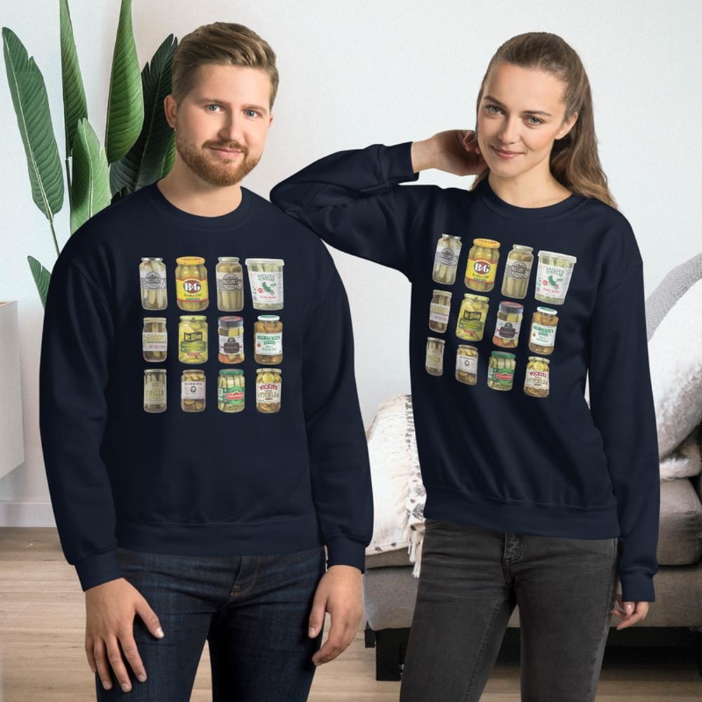 Tiktok Pickle Sweatshirt Best Pickles Jar Unisex Sweatshirt