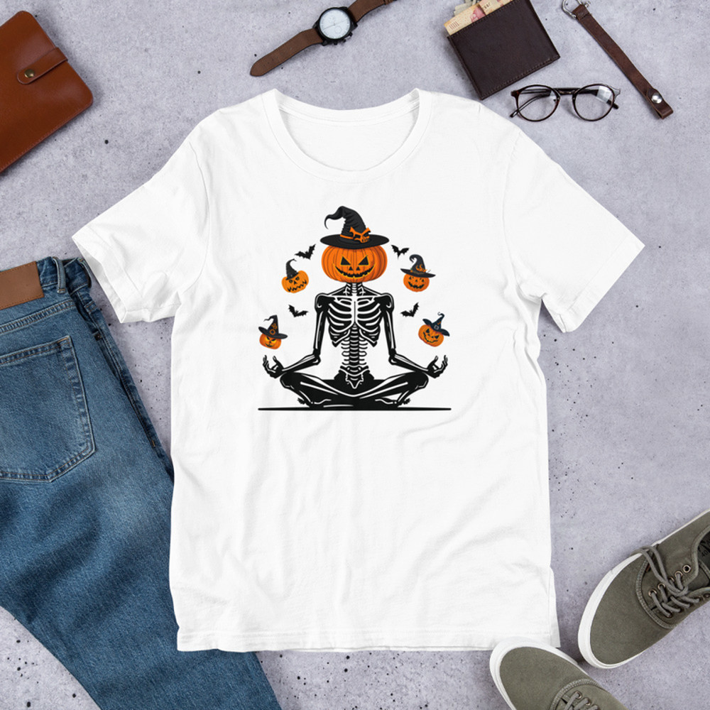 Skeleton Yoga Unisex t-shirt