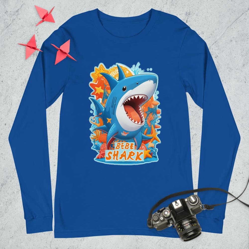 Shark bebe shark shark shark bebe shark Unisex Long Sleeve Tee