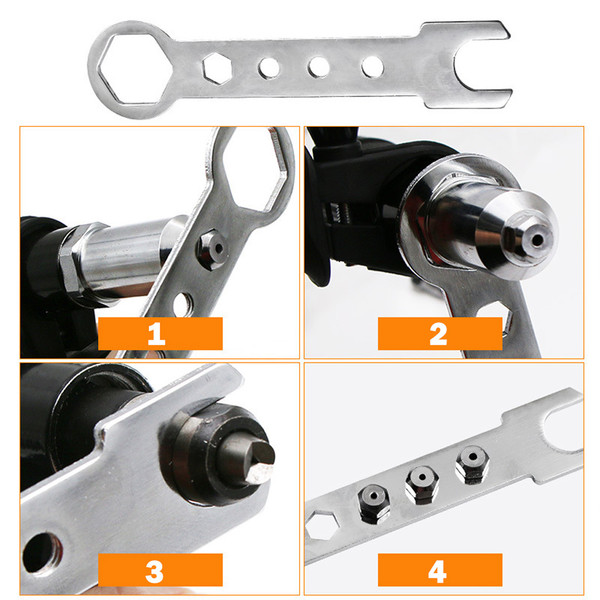 3-Pc Strain-free Rivet Gun Drill Attachment | Inspire Uplift
