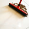 Rubber Broom with Squeegee for Hair Spills