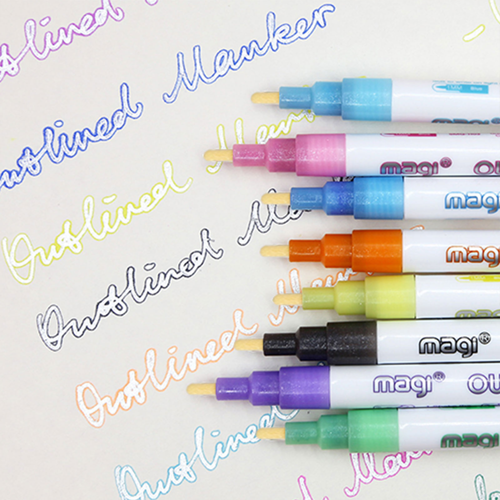 markers that outline themselves