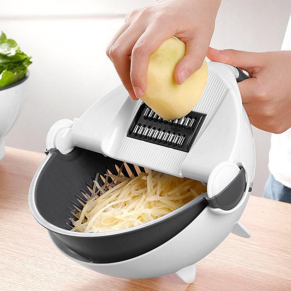 9-in-1 Chopper & Strainer Bowl With 7 Blades - Inspire Uplift