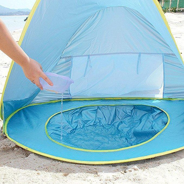 Baby beach shop tent with pool