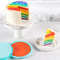 8" Silicone Rainbow Cake Mold Set 1