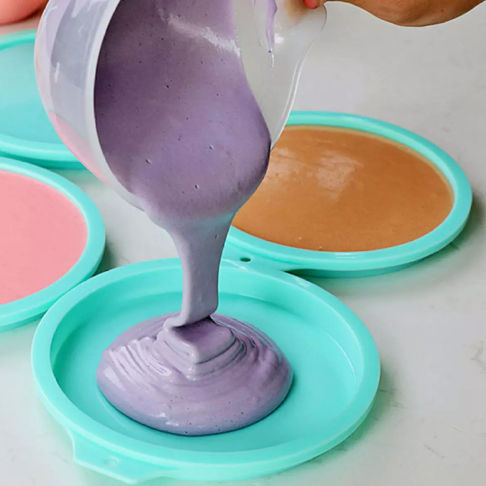 8" Silicone Rainbow Cake Mold Set 2