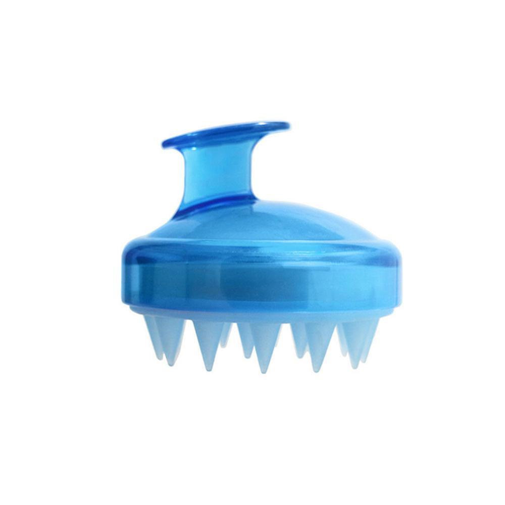 Silicone Scalp Massager Dandruff Remover Shampoo Brush for Healthy Hair Blue 1