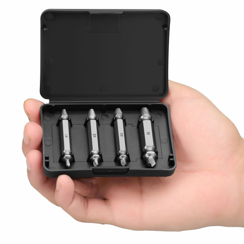 Stripped Screw Extractor Drill Bit Set 6