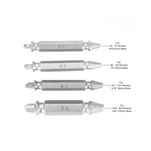 Stripped Screw Extractor Drill Bit Set