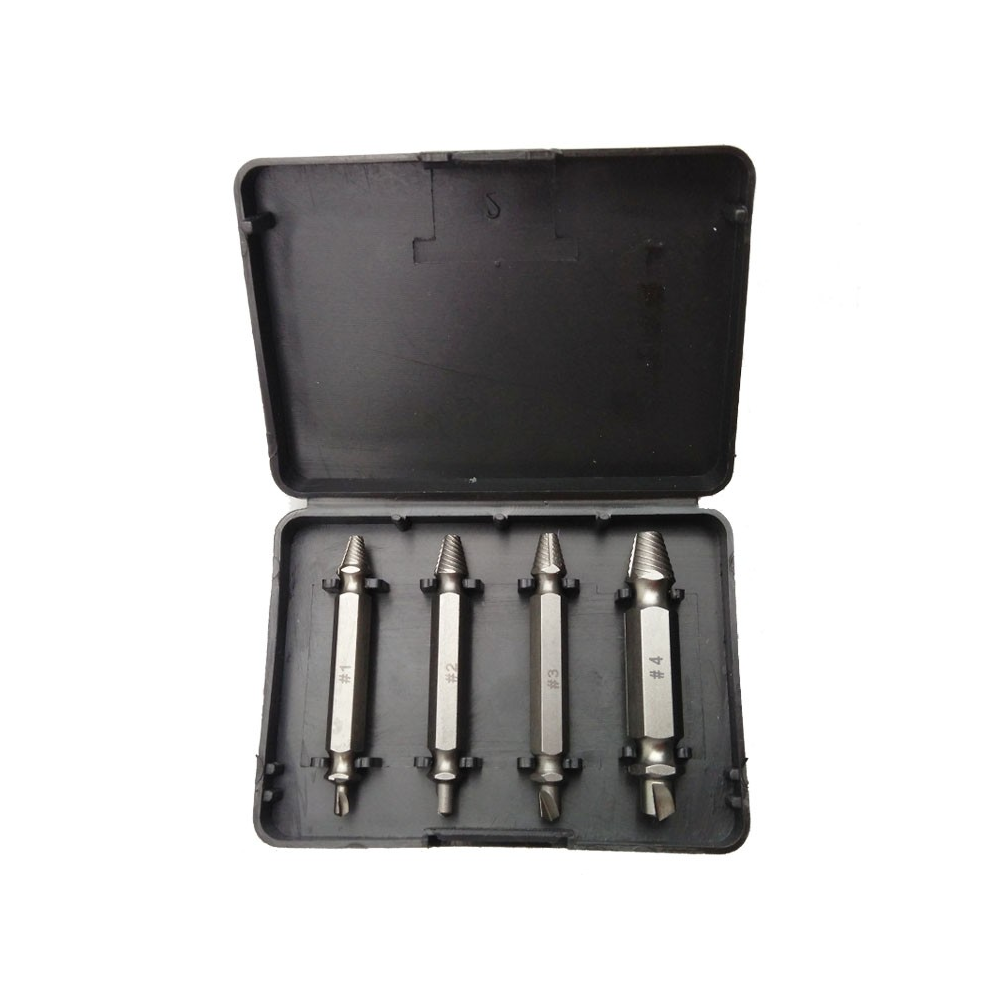 Stripped Screw Extractor Drill Bit Set 4